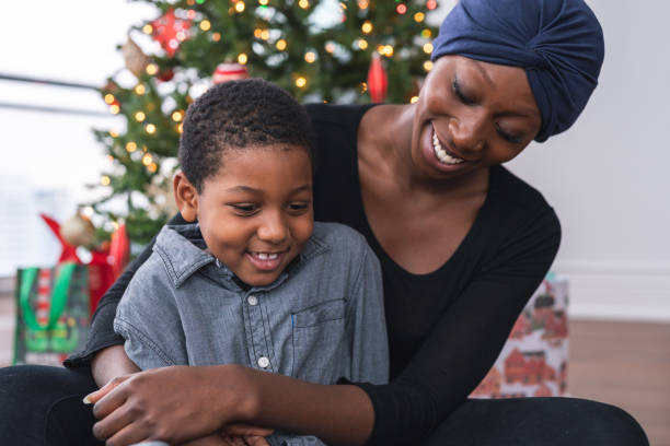 istock Love and affection for family on Christmas Day 1270143750