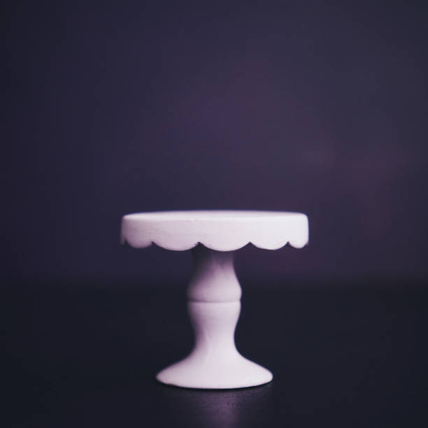 istock Purple background with lilac cake stand 1270151422