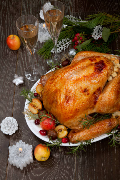 Roasted Christmas Turkey with Grab Apples