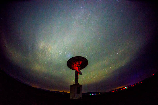 istock Radio telescopes and the Milky Way at night 1270159363
