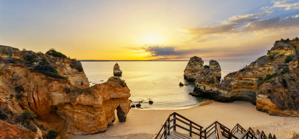 istock View of Camilo beach and staircase,at sunrise 1270178097