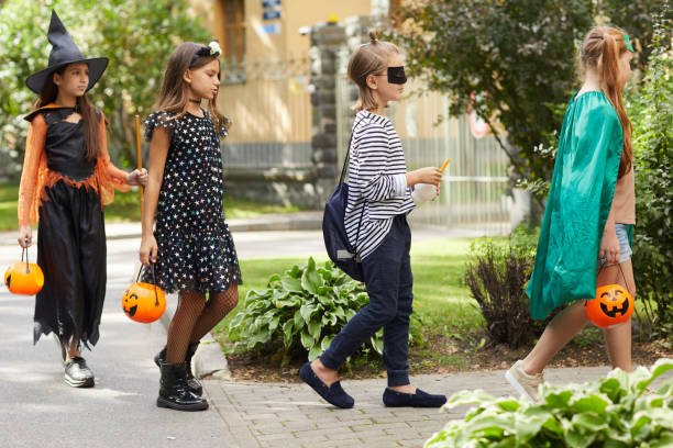 istock Children celebrating the Halloween 1270193558