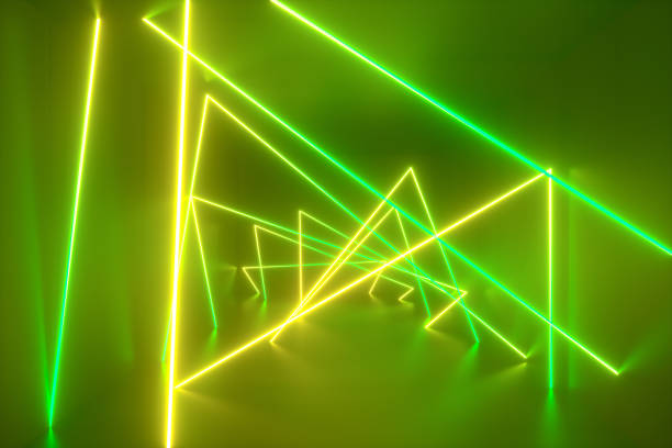 istock 3d abstract background with ultraviolet neon lights, glowing lines 1270193883