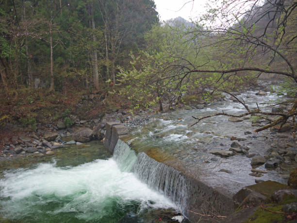 istock Mountain river rapids in Minakami 1270198160