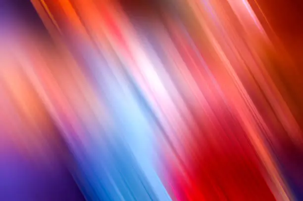 Photo of Abstract gradient colorful background blurred multi color diagonal lines