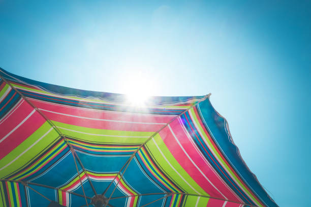 istock Colorful umbrella close-up view 1270199315