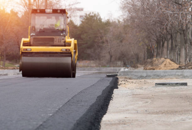 istock The vibratory roller levels the asphalt pavement 1270200530