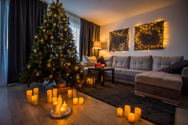 istock Christmas decorations in xmas home 1270200632