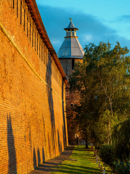 istock Kremlin wall in Nizhny Novgorod in sunset light. 1270200686