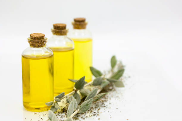 istock three small bottles with natural essential oil 1270207829