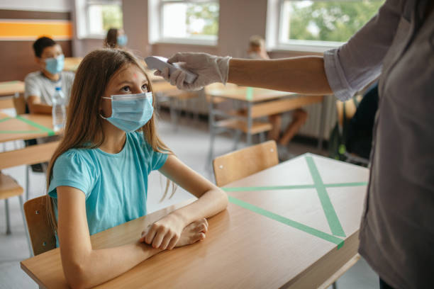 istock Back to school after Covid-19 quarantine and lock down. 1270215101