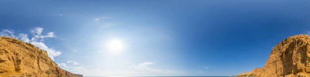 istock sky part of panorama with clouds, without ground, for easy use in 3D graphics and panorama for composites in aerial and ground spherical panoramas as a sky dome 1270217166