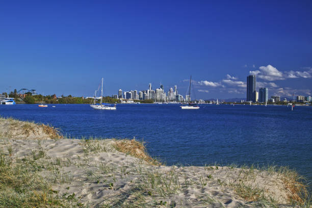 istock Gold Coast river yachts and boats 1270217519