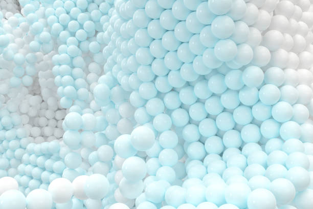 istock Glossy balls gather together, abstract background, 3d rendering. 1270223270