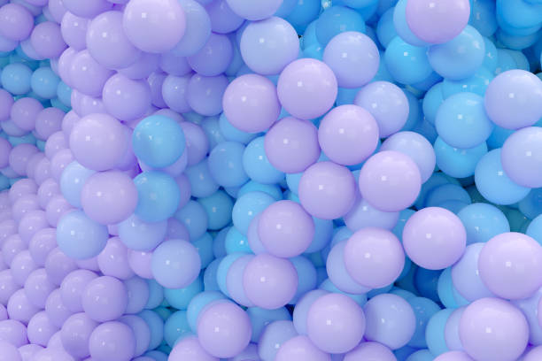 istock Glossy balls gather together, abstract background, 3d rendering. 1270223294
