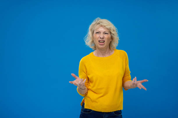 istock Senior Woman Looking At Camera And Being Angry 1270233167