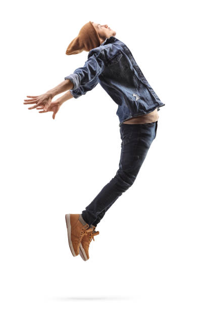 istock Male dancer performing a dance jump 1270245833