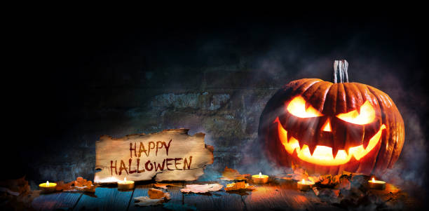 istock Halloween pumpkin head jack-o-lantern 1270245875