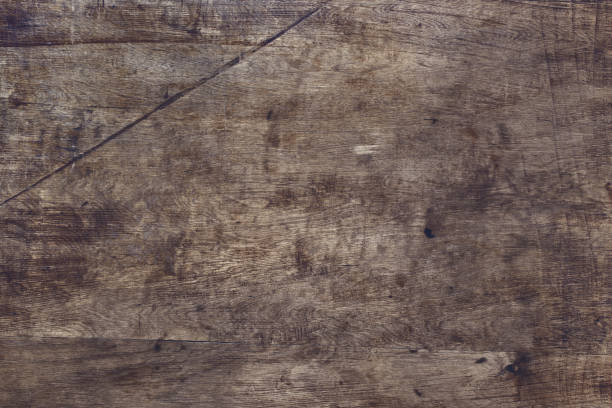 istock Old Brown Plywood Wooden Panel 1270249621
