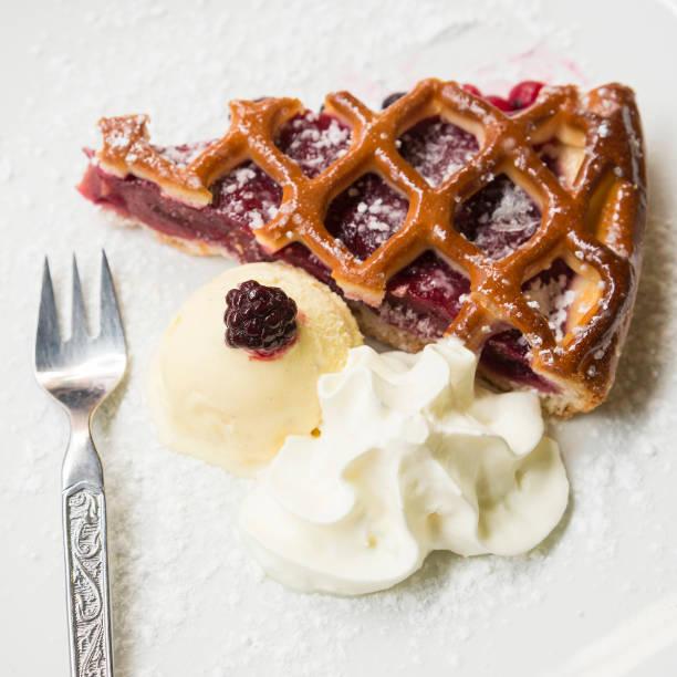 istock Slice of cherry tart 1270250471