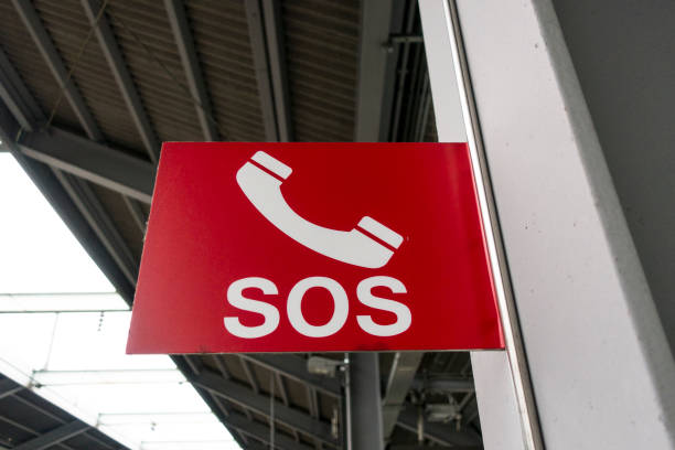 istock emergency call sign icon phone number button. 1270251806