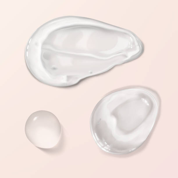 Aloe gel smear, smudge stroke and drop. Transparent facial cleanser, peeling, shampoo, shower gel, above. Pure cosmetic product sample realistic vector illustration. Swatch moisturizer skincare serum Aloe gel smear, smudge stroke and drop. Transparent facial cleanser, peeling, shampoo, shower gel, above. Pure cosmetic product sample realistic vector illustration. Swatch moisturizer skincare serum serum sample stock illustrations