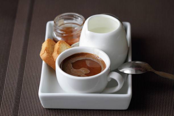 istock Breakfast with coffee and toast 1270255083
