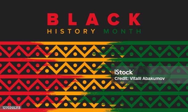 Black History Month African American History Celebrated Annual In February In United States And Canada In October In Great Britain Poster Card Banner Background Vector Illustration Stock Illustration - Download Image Now