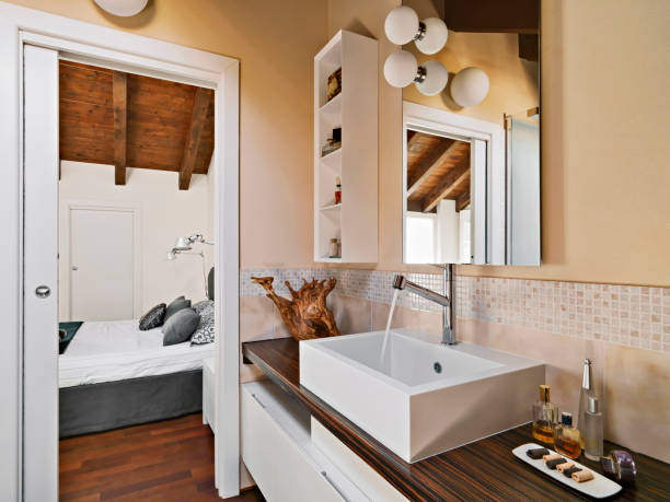 Image of the beautiful modern bathroom