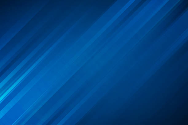 абстрактный синий векторный фон с полосами, может быть использован для дизайна обложки, плаката и рекламы - синий stock illustrations