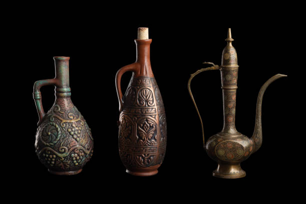 istock Antique, kitchen, decorative utensils, on a dark isolated background 1270261601