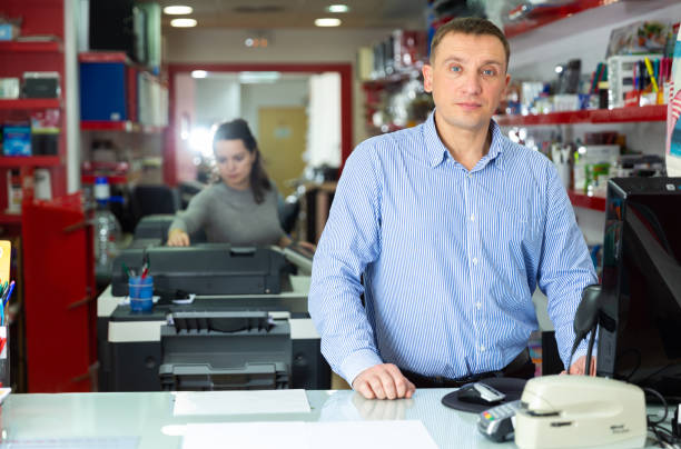 istock Portrait of a copy shop administrator 1270266819