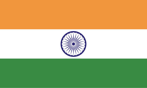 인도 국기 - indian flag india flag independence stock illustrations