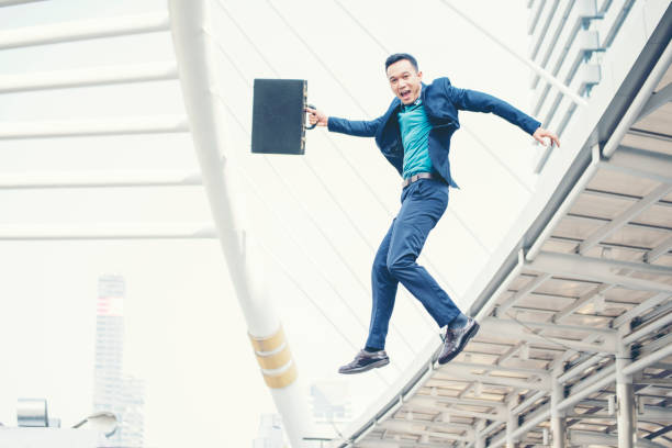istock Success Business man jumping. 1270270690
