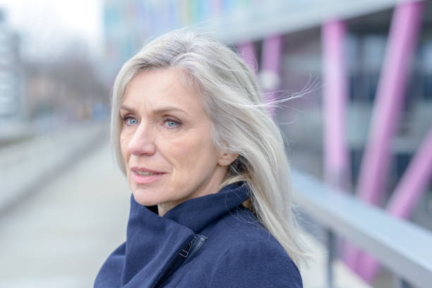 istock Serious woman looking intently to the side 1270270722