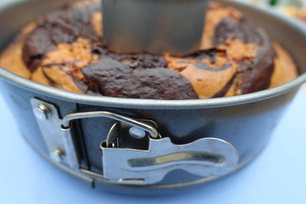 istock Chocolate cookie baked in a cake pan Homemade cookie 1270277499