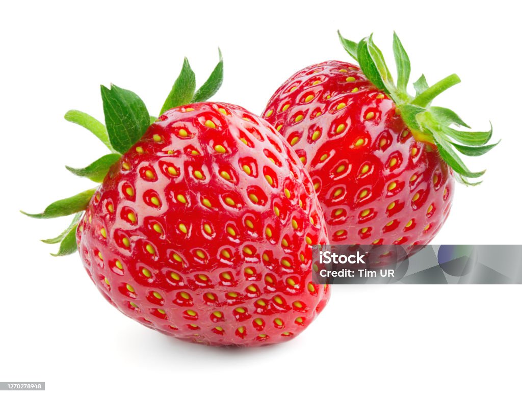Stroberi Rancage Stroberi Terisolasi Stroberi Dengan Daun Mengisolasi 2 Stroberi Utuh Di ...