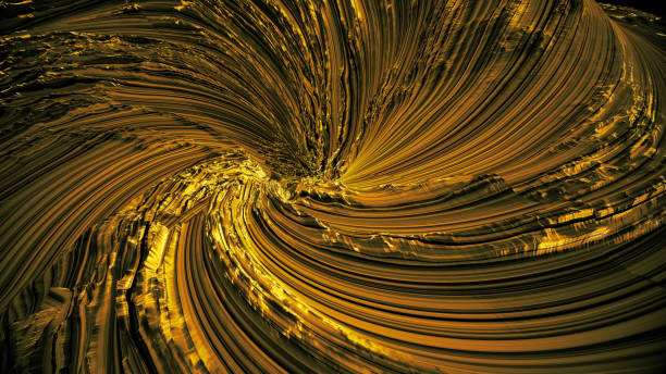 istock Golden Monochrome Modern Abstract Tundra Texture Background 1270280507