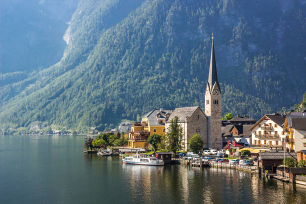 istock Hallstatt town in Austria 1270284991