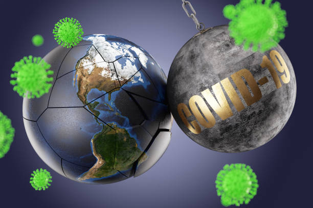 istock COVID-19 Wrecking Ball Hits the Earth 1270290253