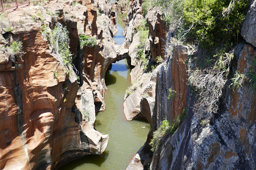 Blyde River Canyon is located at the Drakensberg escarpment region at Mpumalanga province. Elevation varies from approx. 550 m to more than 1900 meters above sea level.