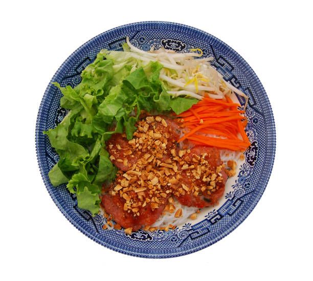 Cured ground pork for barbecue meat and vegetable