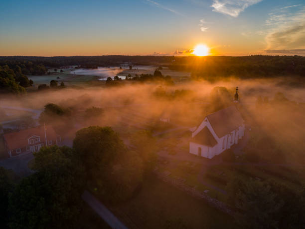 istock Aerial view over a rural zone 1270295377