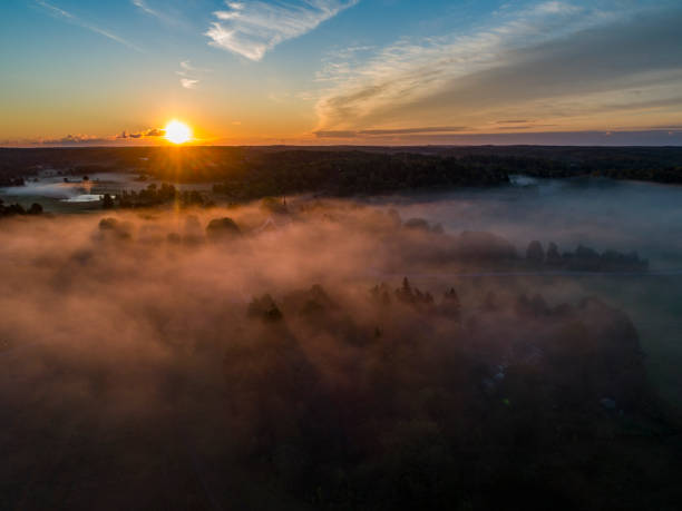 istock Aerial view over a rural zone 1270295380