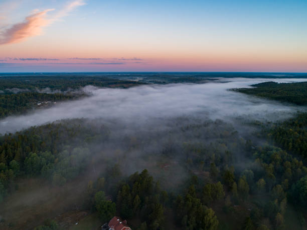 istock Aerial view over a rural zone 1270296038