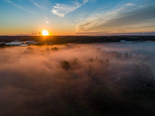 istock Aerial view over a rural zone 1270296044