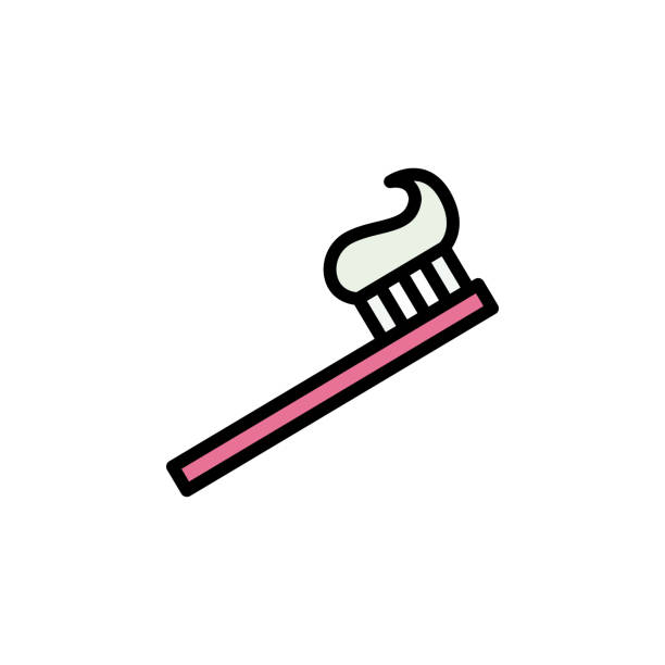 toothbrush outline icon. Elements of Beauty and Cosmetics illustration icon. Signs and symbols can be used for web, logo, mobile app, UI, UX toothbrush outline icon. Elements of Beauty and Cosmetics illustration icon. Signs and symbols can be used for web, logo, mobile app, UI, UX on white background toothbrush toothpaste backgrounds beauty stock illustrations