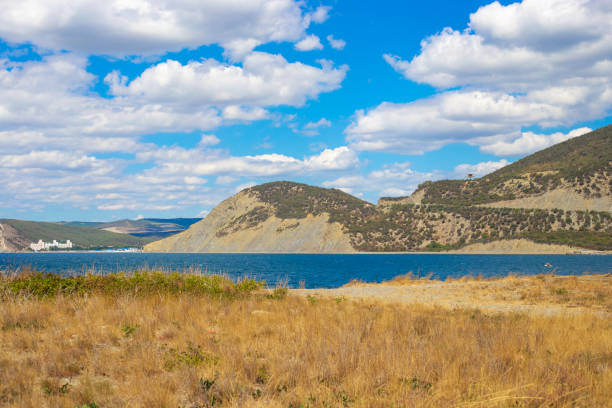 istock Panoramic observation deck Bolshoy Utrish. Sea and mountains. 1270304566