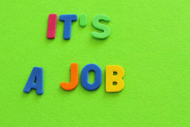 istock It's a job lettering, color letters 1270307196