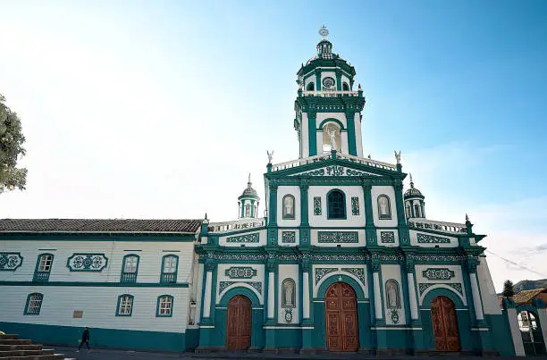Photo of Facade of the San Felipe temple in Pasto-Colombia
